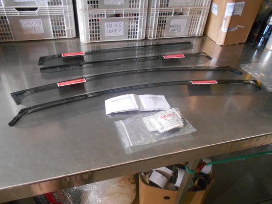 Kia Sportage Genuine Clear Weathershields Set Of 4 With Fittings New Part