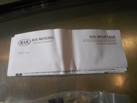 Kia Sportage Genuine Clear Weathershields Set Of 4 With Fittings New Part
