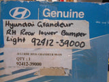 HYUNDAI GRANDEUR Genuine Right Hand Rear Lower Bumper Light New Part