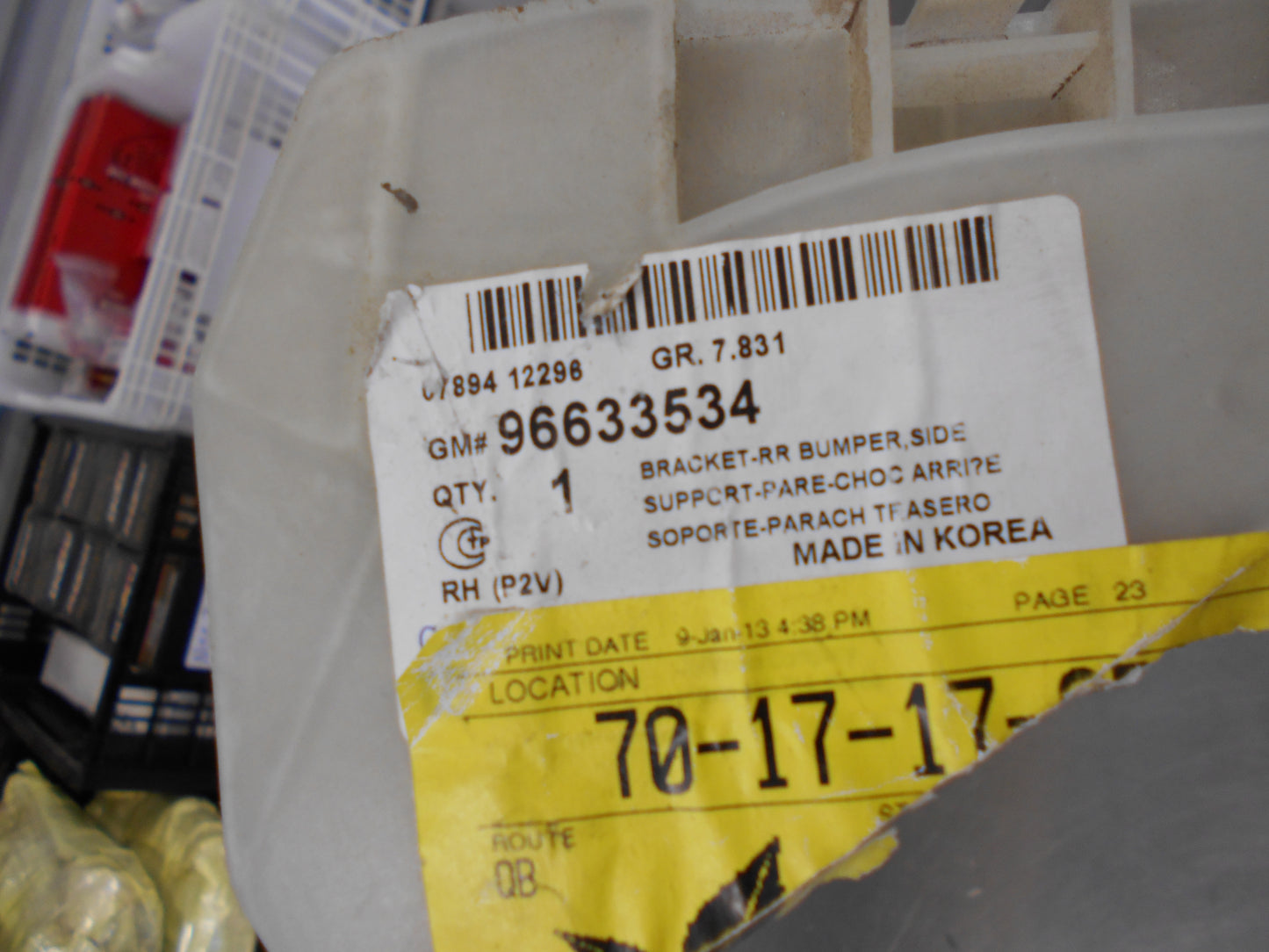 Holden Epica Genuine Rear Bumper Bracket New Part