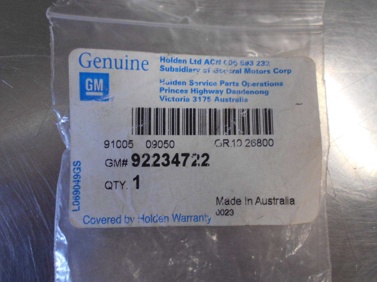 Holden Commodore Genuine Glove Box Compartment Door Lock Actuator New Part