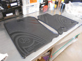 TOYOTA LAND CRUISER PRADO GENUINE ALL WEATHER RUBBER MATS NEW PART