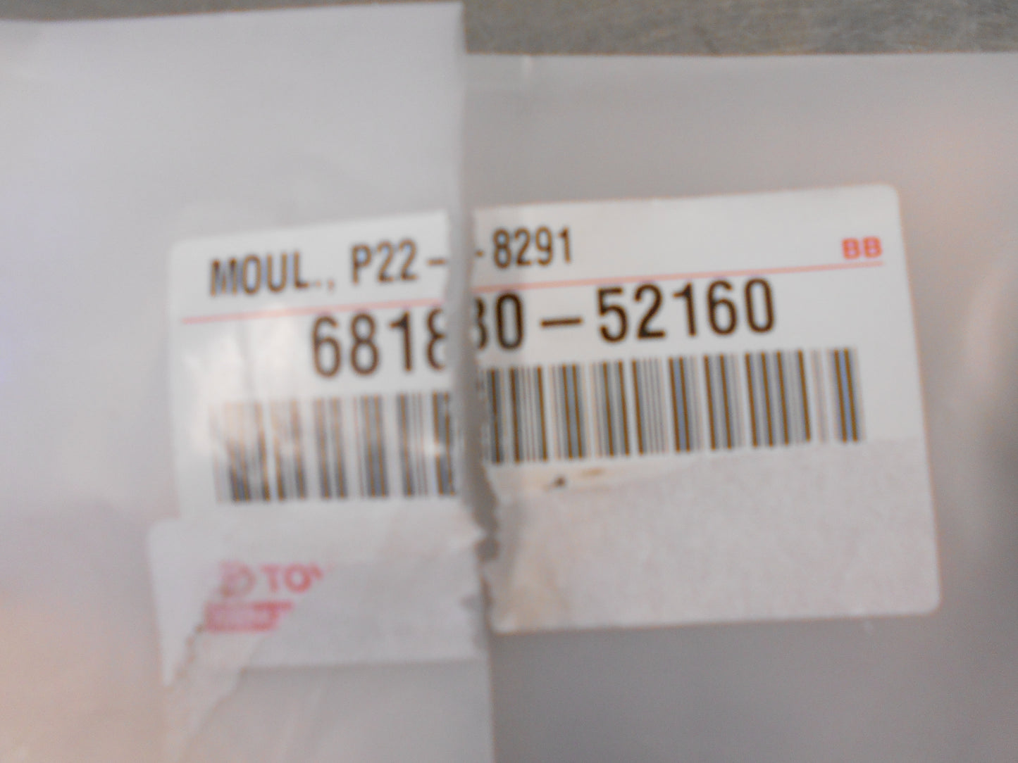 Toyota Yaris Sedan Genuine Right Hand Rear Outer Weatherstrip Belt New Part