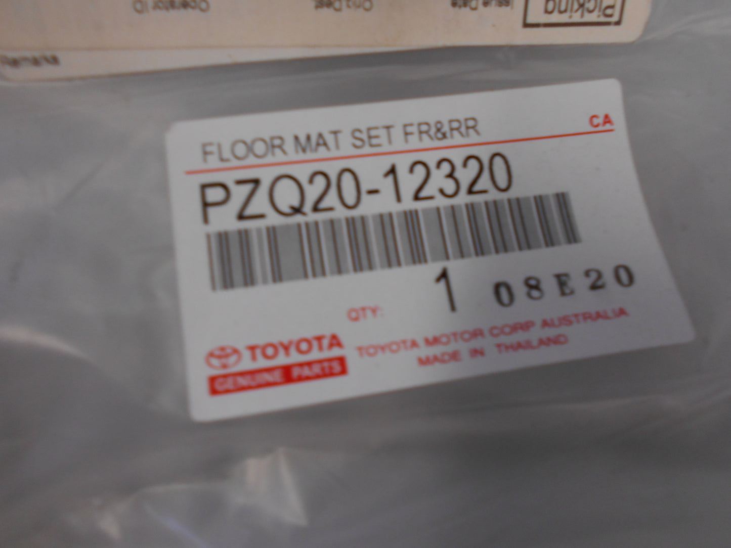 Toyota CH-R Genuine Front And Rear Carpet Mat Set New Part