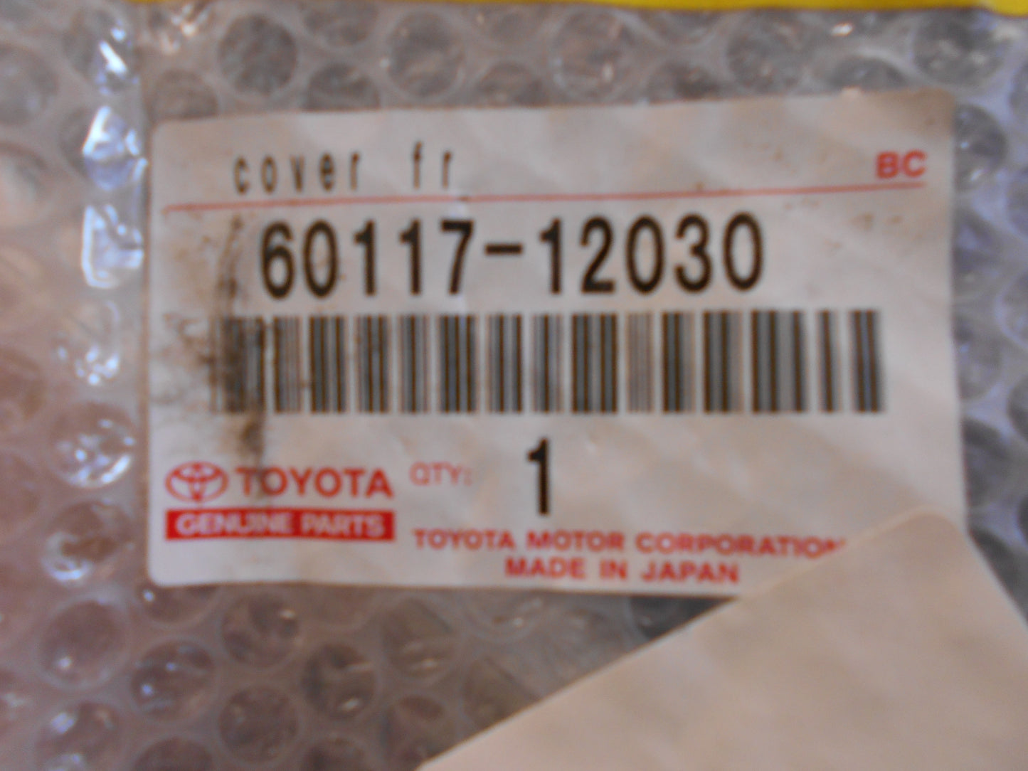Toyota Corolla Genuine Right Hand Front Upper Cover New Part