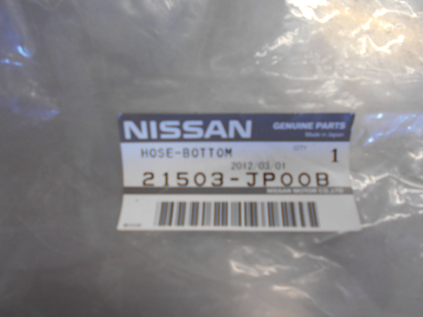 Nissan Murano Genuine Lower Radiator Hose New Part