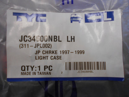 Black / Left Hand Head Lamp Case Suits Models JEEP CHEROKEE New Part