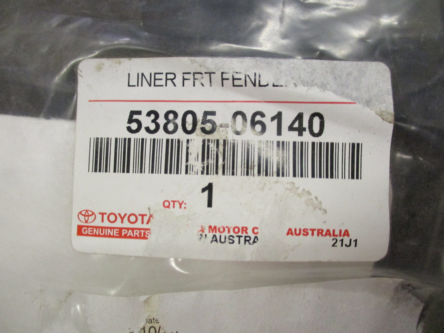 TOYOTA AURION/CAMRY Genuine Right Hand Front Guard Liner New Part