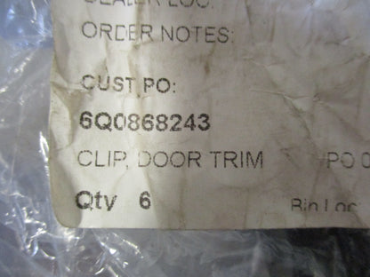 Volkswagen Genuine Door Panel Clips New Part