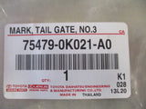 Toyota Hilux Genuine Tail Gate Decal Large New Part