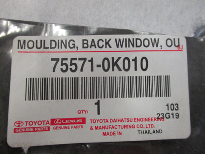 Toyota N70 Hilux Genuine Rear Window Outer Upper No.1 Moulding New Part
