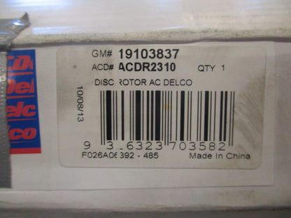 ACDelco Front Disc Rotor Suits Nissan Navara D40M/R51 Pathfinder New Part