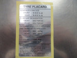 Isuzu Genuine Placard New Part