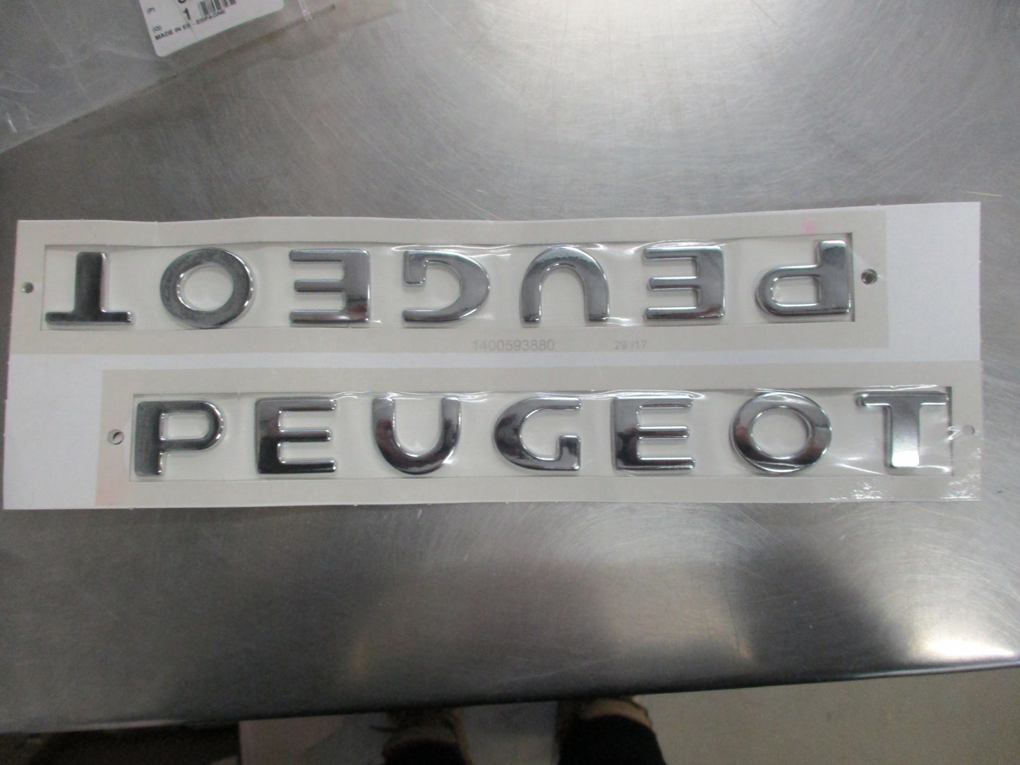 Peugeot MK2/ Partner Genuine Chrome Rear Emblem New Part