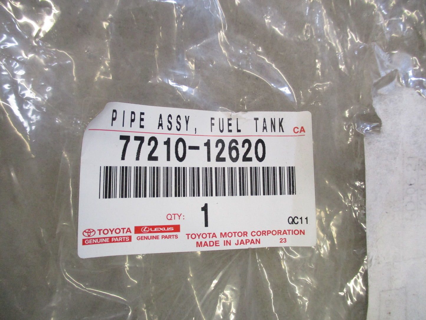 Toyota Corolla Genuine Fuel Tank Filler Pipe New Part