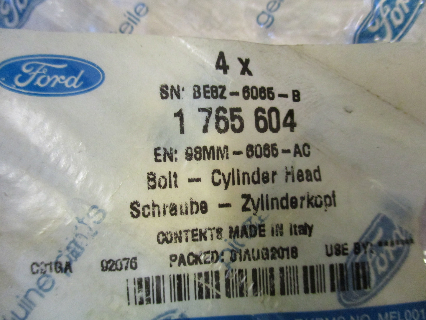 Ford Genuine Cylinder Head Bolt Single Bolt New Part