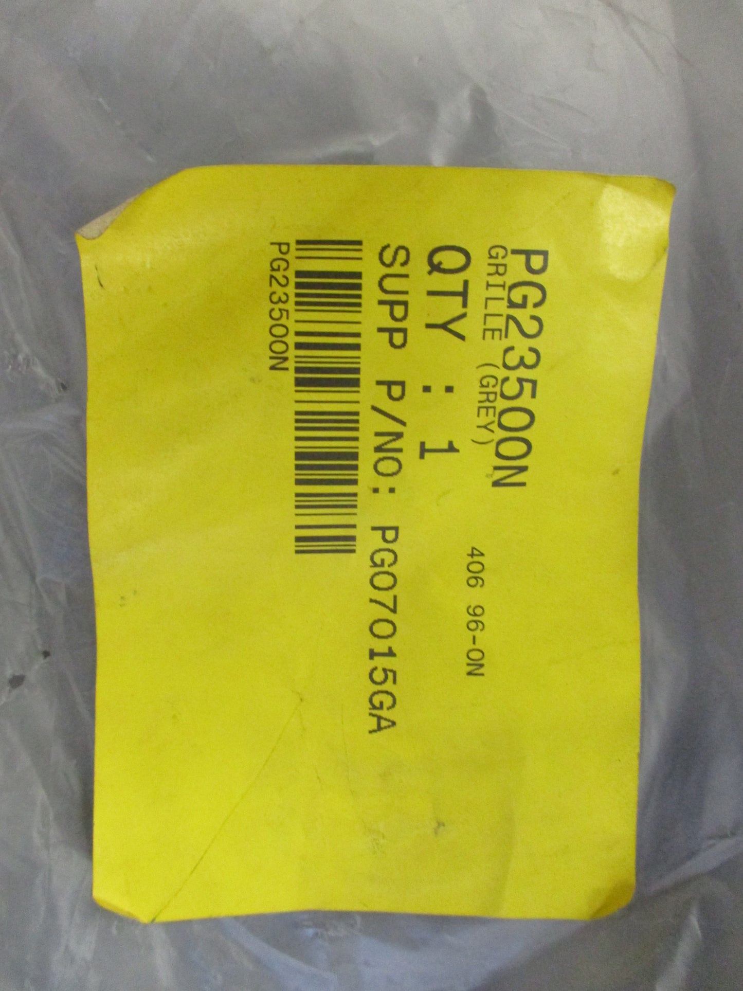 Peugeot 406 Sedan Front Grille New Part