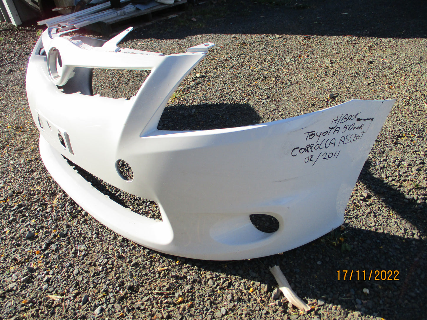 Toyota Corolla Accent Hatch Back Genuine Front Bumper Cover Used Part