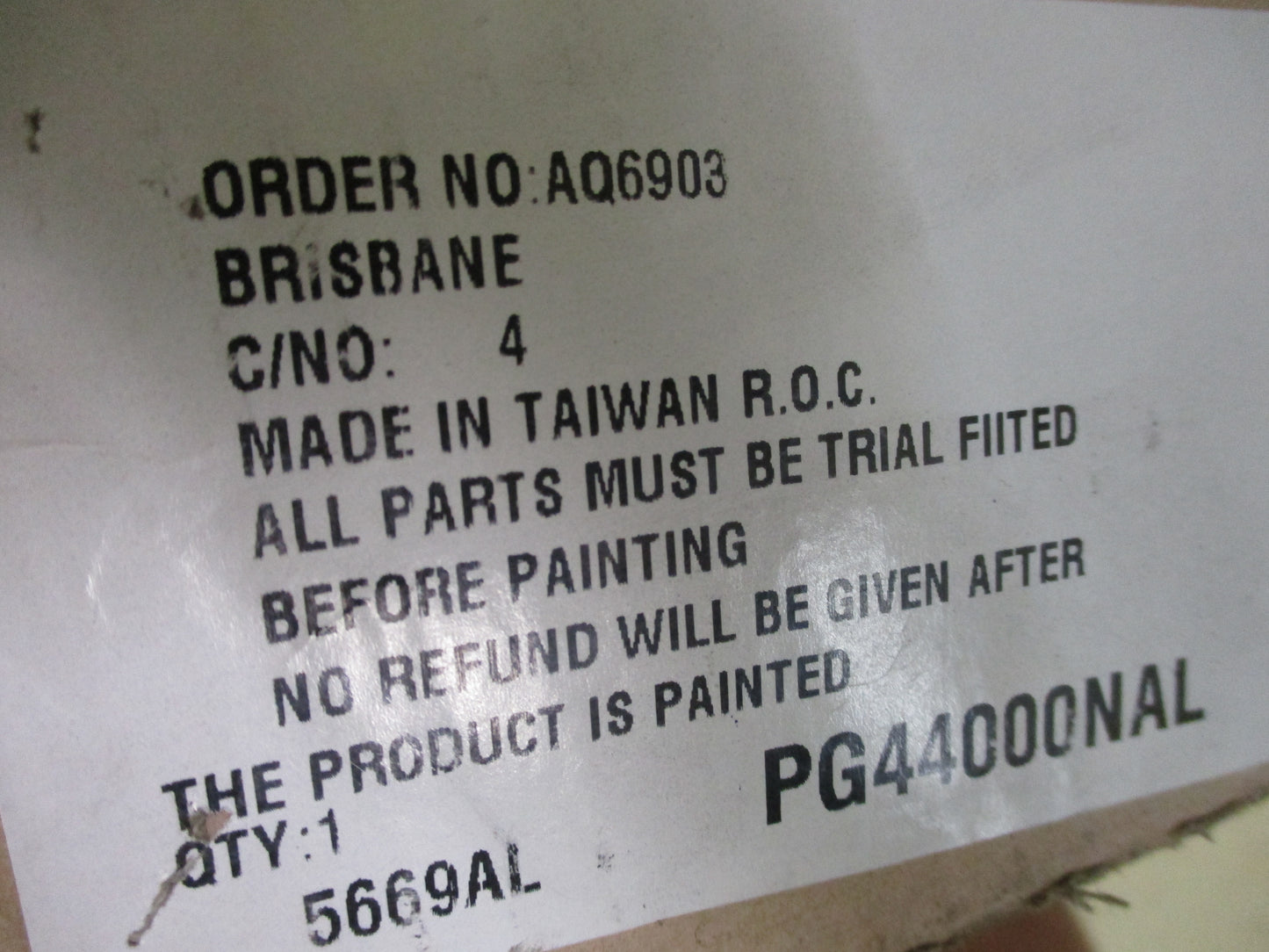 Peugeot 406 Series Left Hand Guard New Part