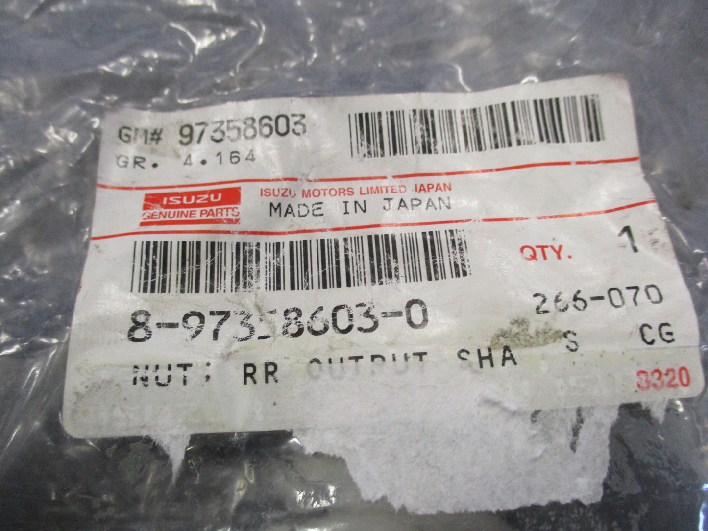 Holden Colorado Genuine Propeller Shaft Trans Flange Nut New Part