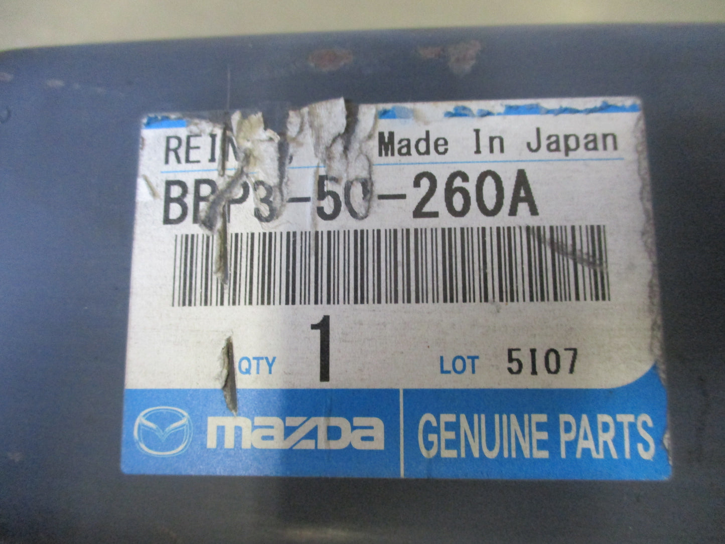 Mazda 3 Genuine Rear Bumper Reinforcement New Part