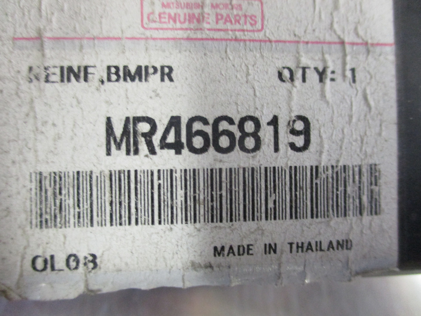 Mitsubishi Triton Genuine Front Bumper Reinforcement New Part