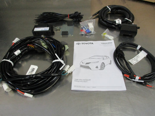 Toyota Corolla ZRE182 Hatch Genuine Tow bar Wiring Loom 7 Pin Flat Kit New Part