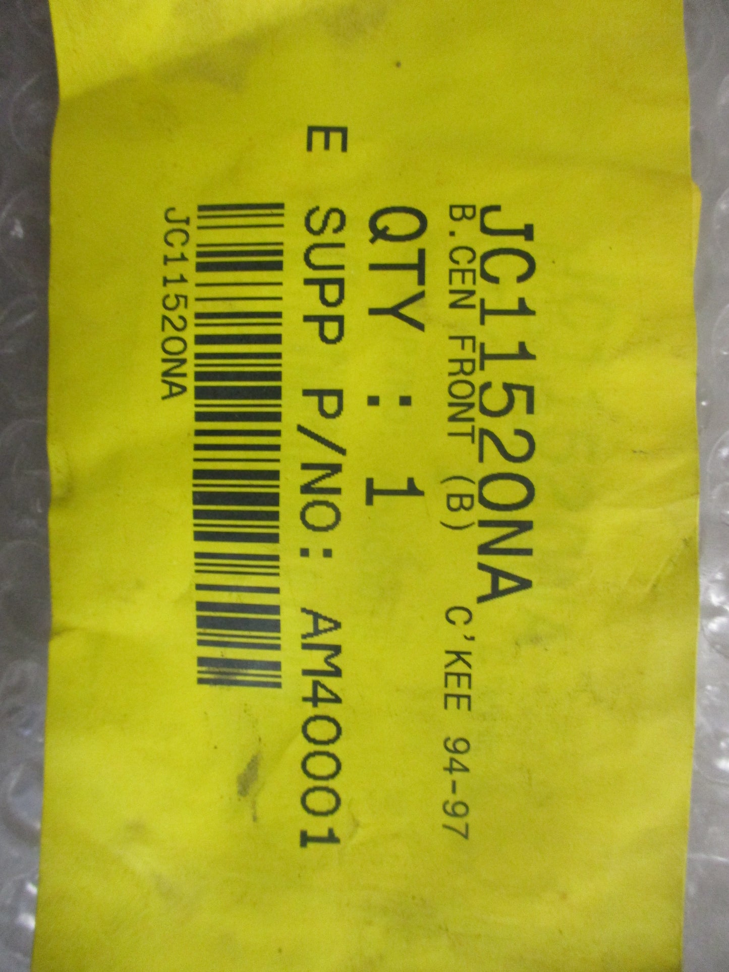 Jeep Cherokee Front Reinforcement New Part