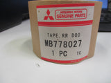 Mitsubishi Pajero Genuine Stripe Tape Right Side Rear (Drivers) New Part