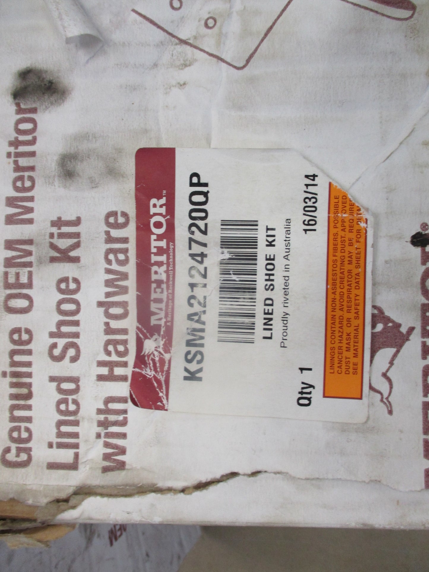 Meritor Brake Shoe Suits Kenworth C Series New Part Missing 1 Spring