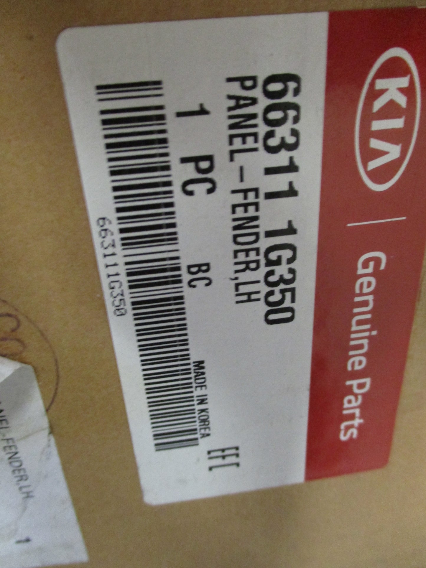 Kia Rio II Sedan Or Hatch  Genuine Left Hand Front Guard New Part