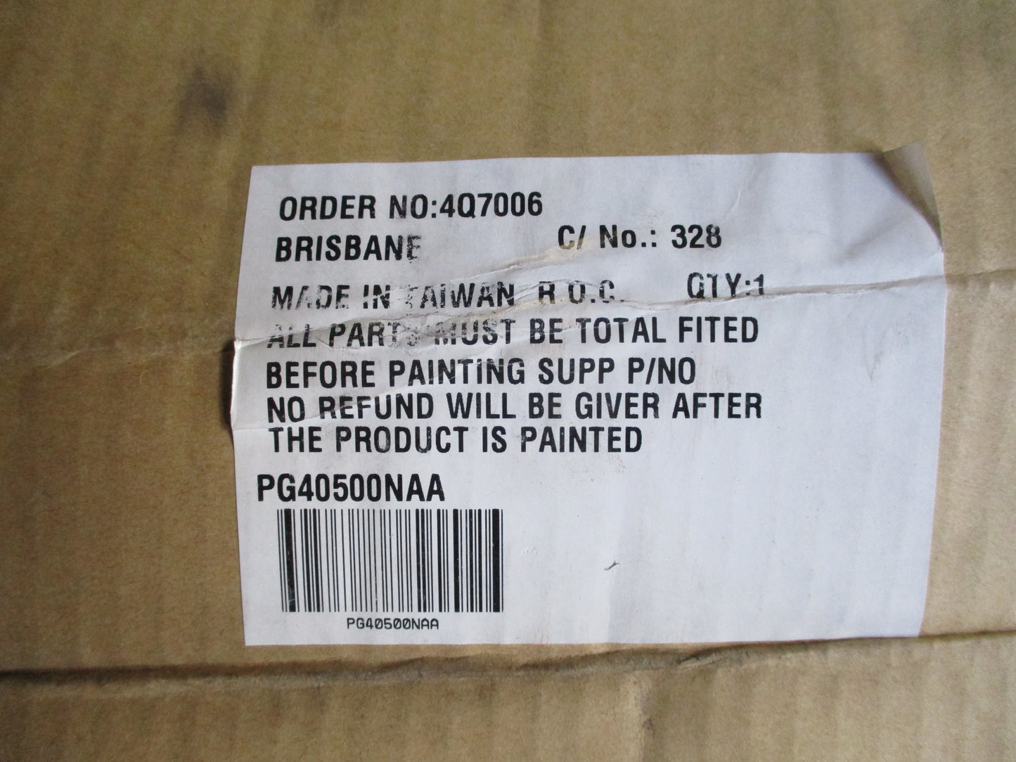 Peugeot 405 Sedan/Wagon Bonnet Assembly New Part