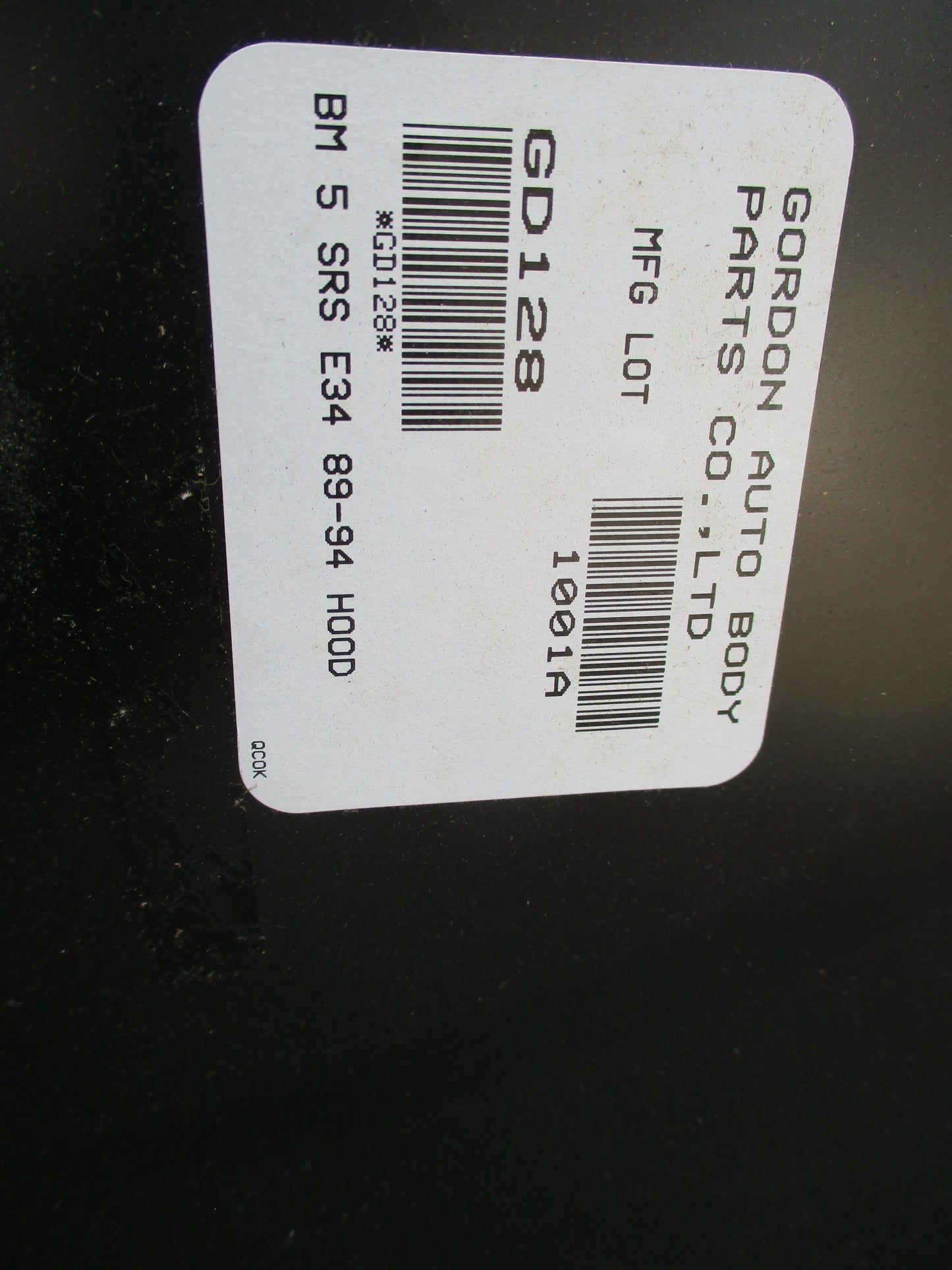 BMW 5 Series E34 Sedan Bonnet Assembly New Part