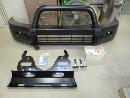 Mitsubishi MQ Triton GLS-Exceed Genuine Steel Black Hammer Tone Single Hoop Bull Bar New Part