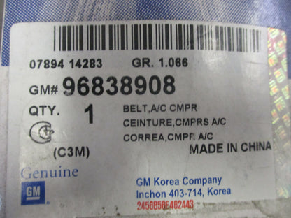 Holden Barina Genuine A/C Compressor Belt New Part