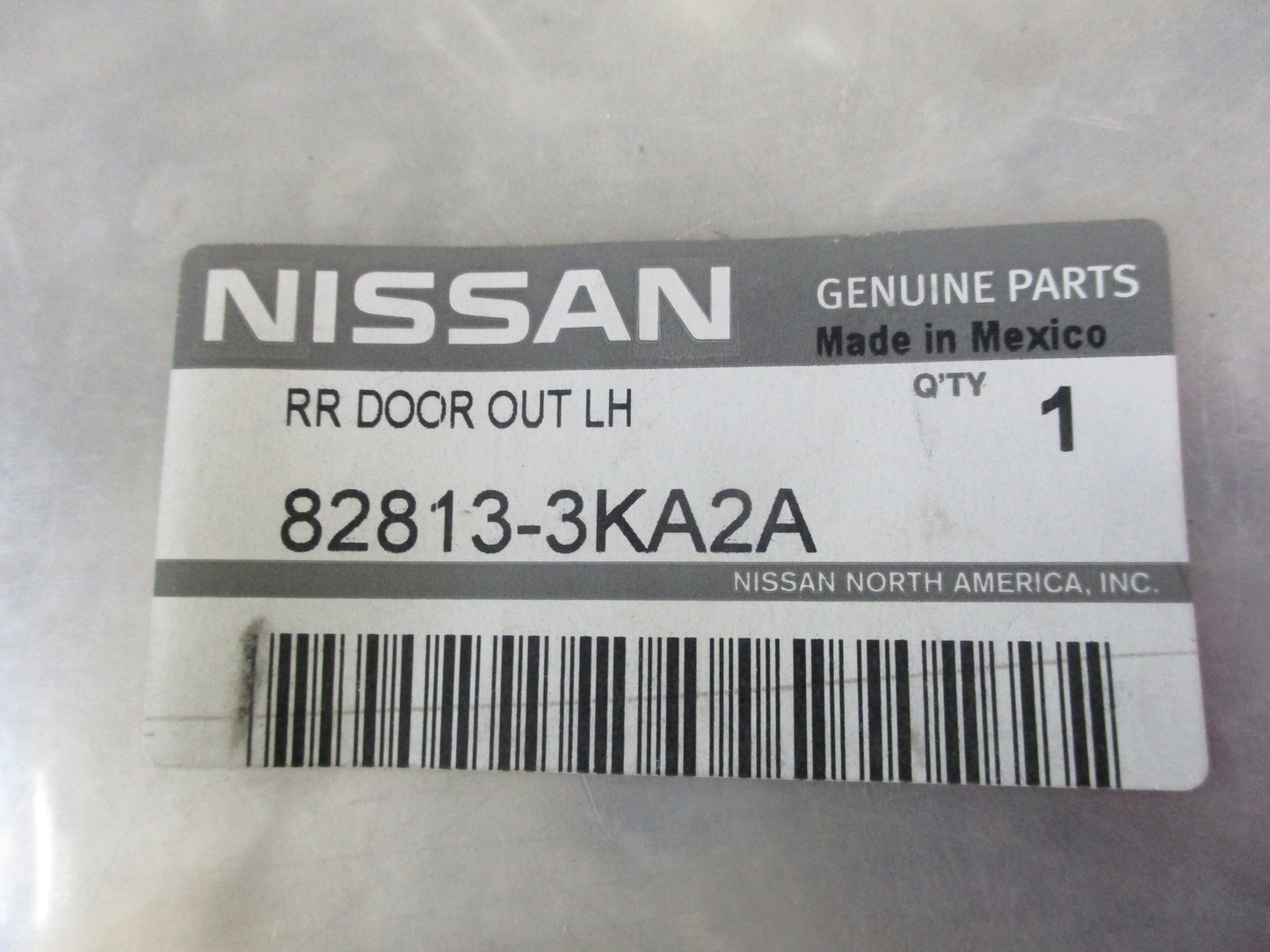 Nissan Pathfinder Left Rear (Passenger Side) Genuine Outside Door Tape New Part