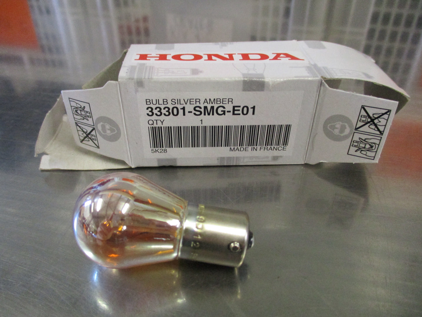 Honda Civic Genuine Amber Silver Bulb New Part