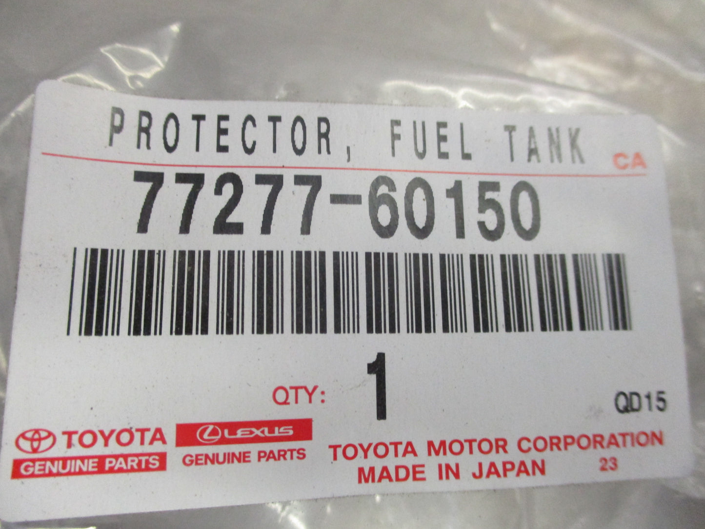 Lexus GX460 Genuine Fuel Filler Piper Protector New Part