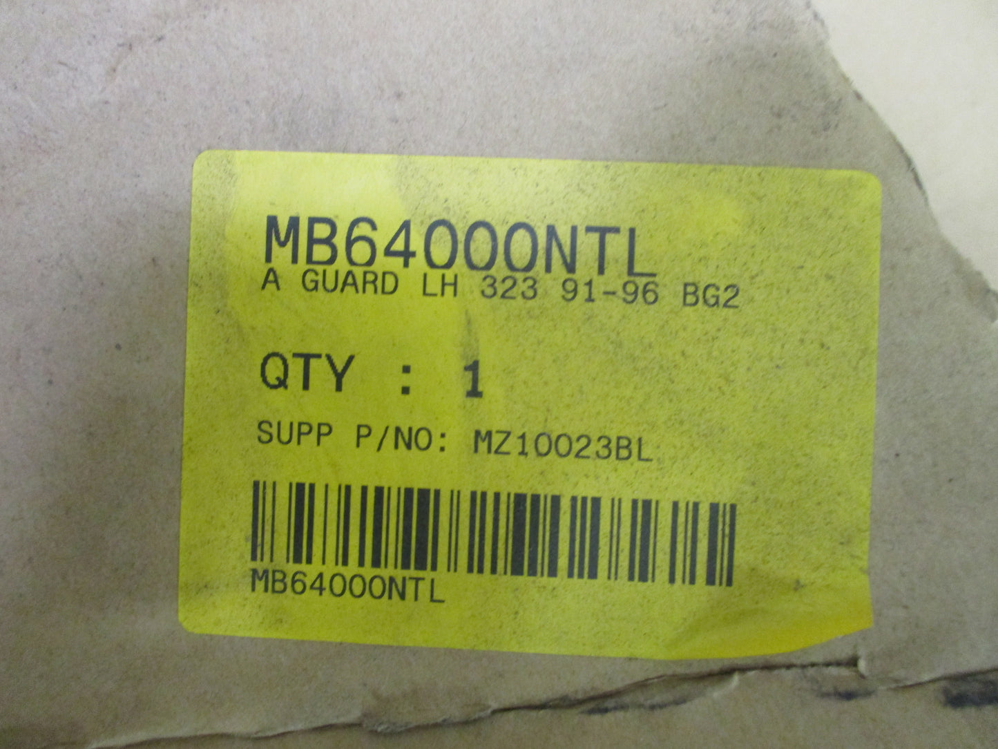 Left Hand Front Guard Suits Mazda 323 BG Sedan New Part