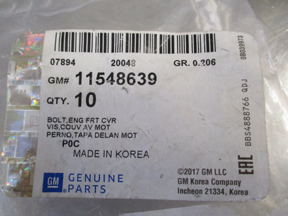 Holden Cruze Genuine Bolt Engine Front Cover 10 Pack New Part