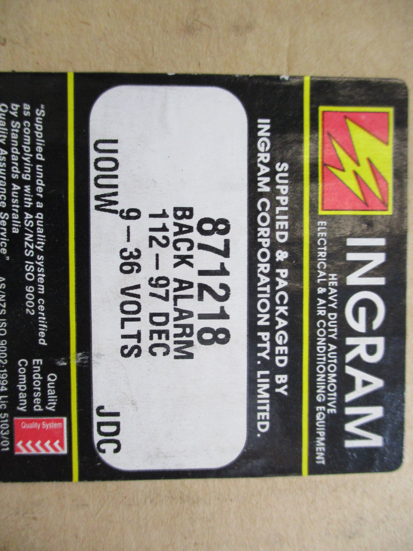 Preco 1060 Reverse Alarm 97-112DB 12/36 Volts New Part