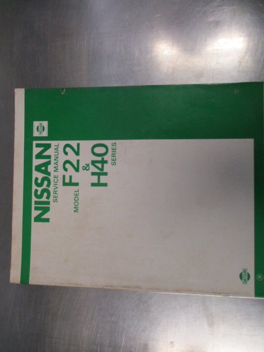 Nissan/Datsun F-22 And H40 Service Manual Used