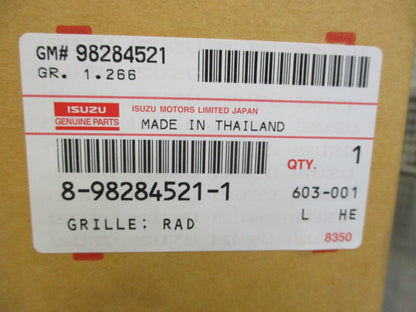 Isuzu D-Max Genuine Upper Chrome Radiator Grille New Part