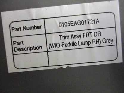 Mahindra Pik Up Genuine Right Hand Front Door Trim New Part