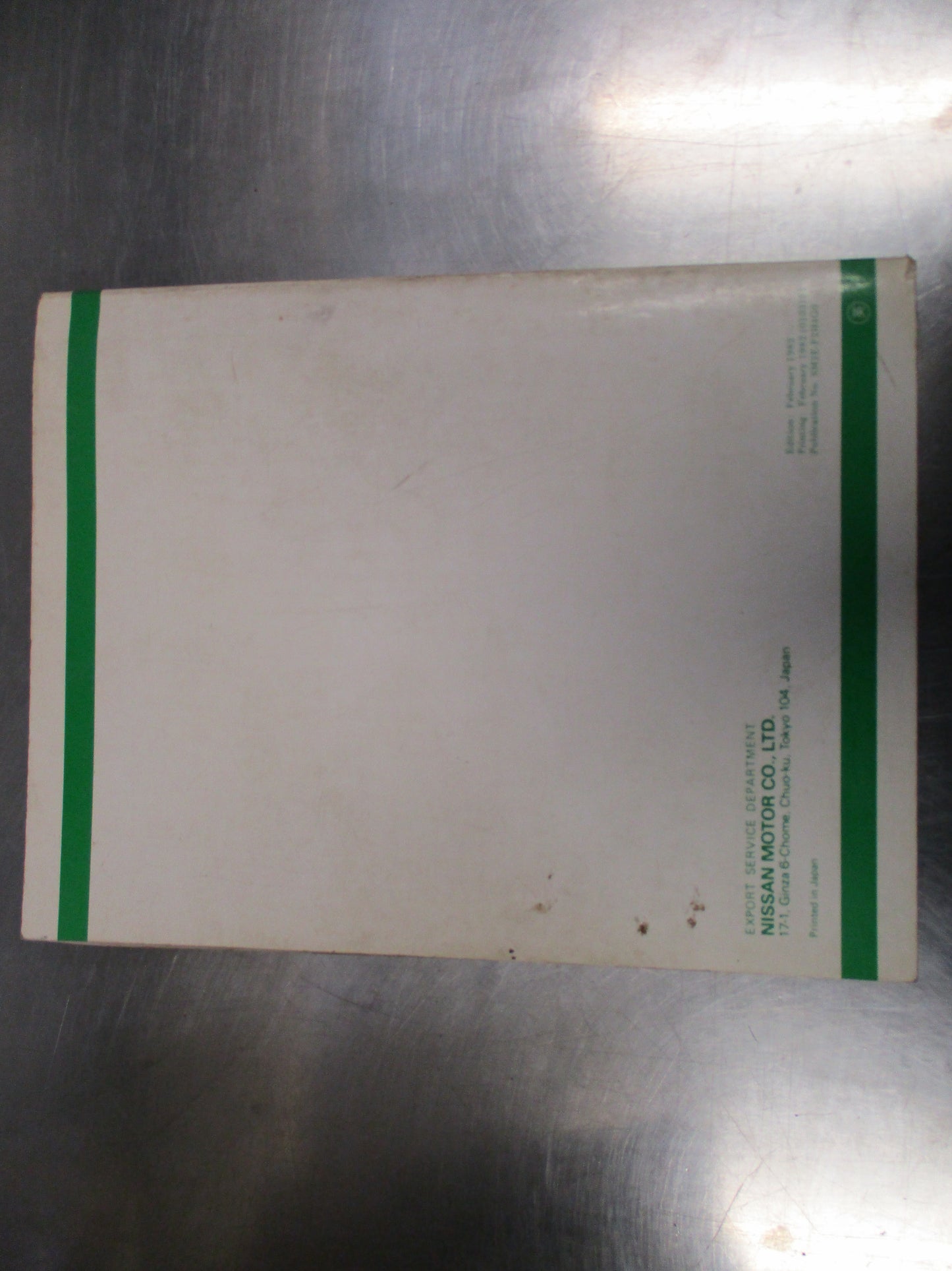 Nissan/Datsun F-22 And H40 Service Manual Used
