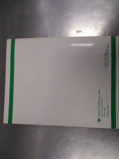 Nissan/Datsun F-22 And H40 Service Manual Supplement 2 Used