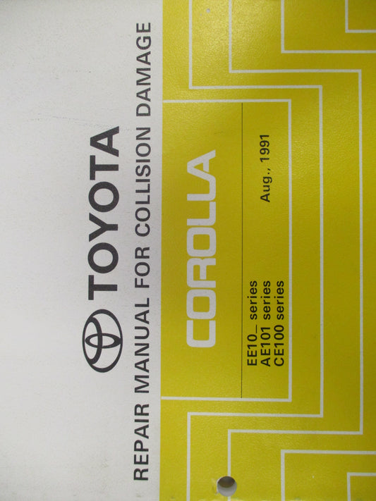 Toyota Corolla Repair Manual For Collision Damage Used