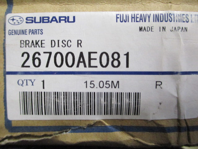 Subaru Impreza WRX  Genuine Brake Rotor Rear New Part