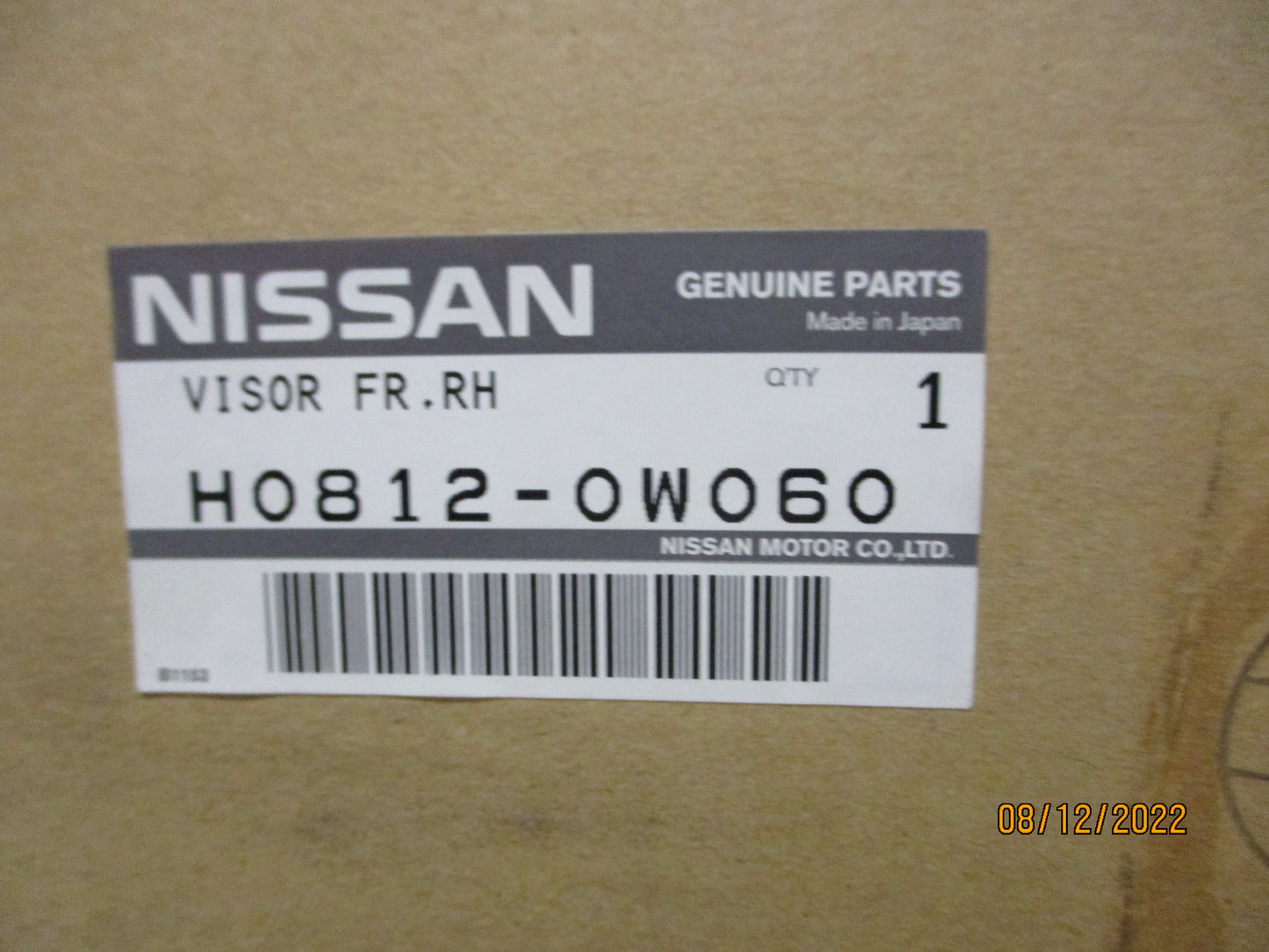 Nissan R50 Pathfinder Genuine Driver Tinted Weather Shield New Part