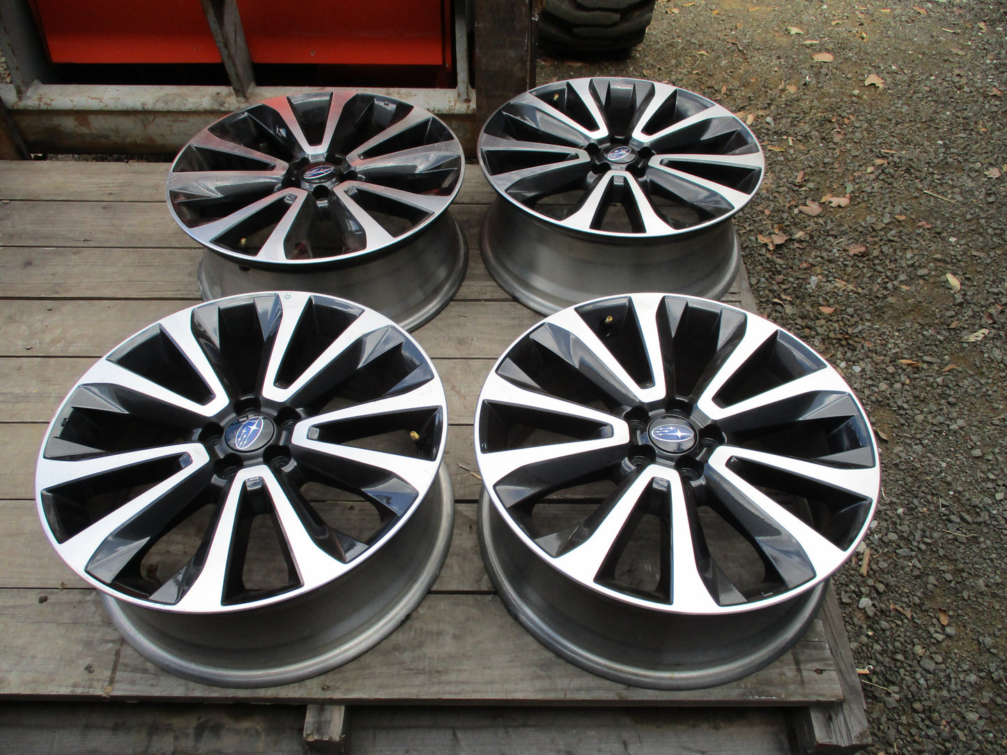 Subaru Forester Premium Genuine Set 4 Alloy Wheels 18X7 Used Part VGC